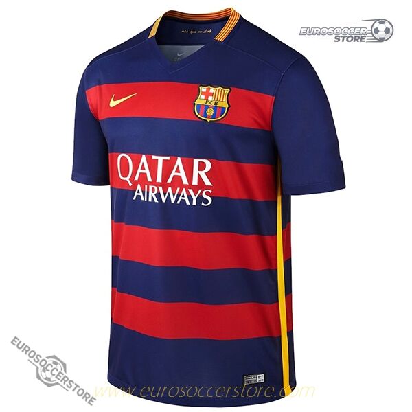 Barcelona's 15-16 Season Retro Home Football Jersey