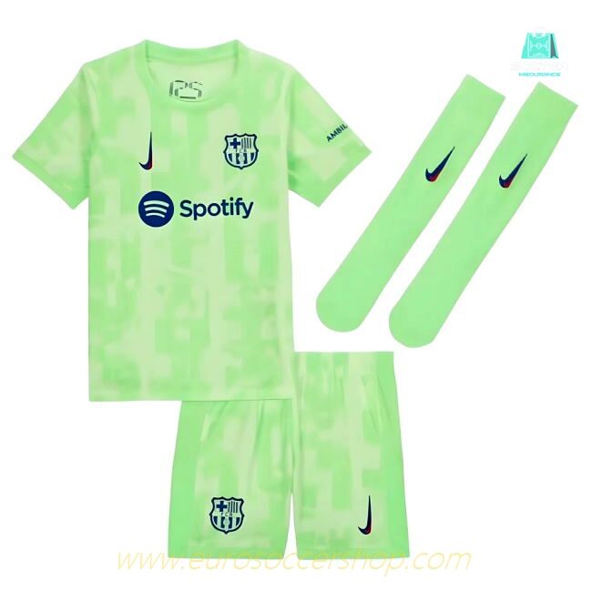 2024-2025 Barcelona Little Boys Third Mini Kit (Messi 10)
