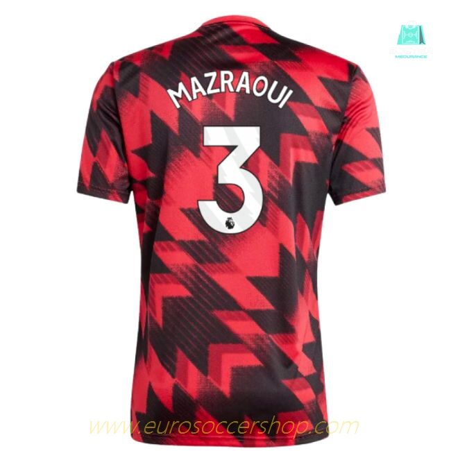 2025-2026 Man Utd Pre-Match Shirt (Red) (Mazraoui 3)