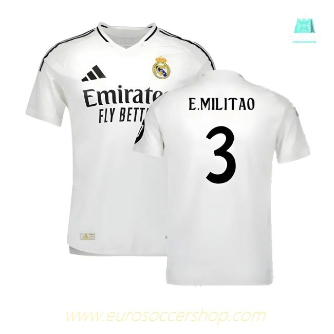 2024-2025 Real Madrid Authentic Home Shirt (E.Militao 3)