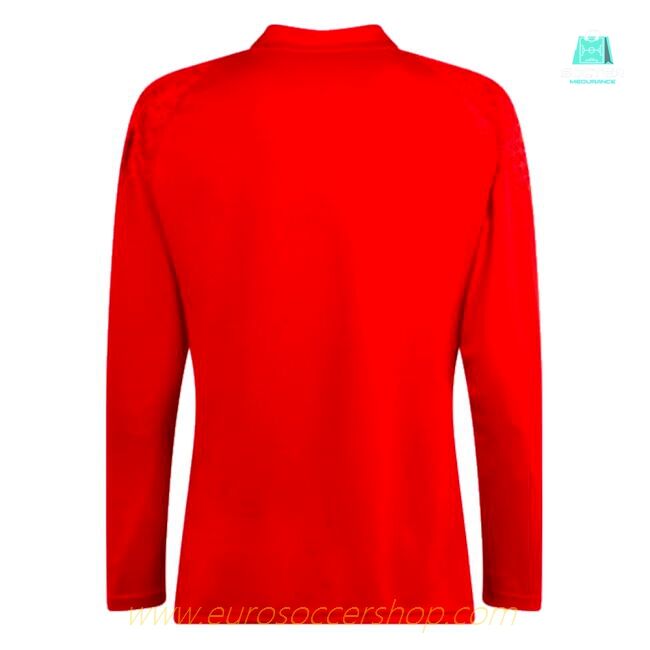 2023-2024 AC Milan Training Half Zip Top (Red)