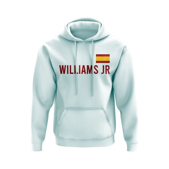 Nico Williams Spain Flag Hoody (White)