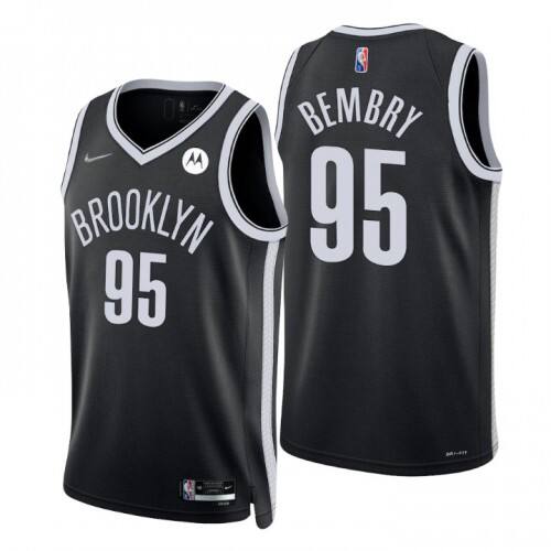 DeAndre BKN #95 Durable Design Swingman Jersey Vintage Look Athletic