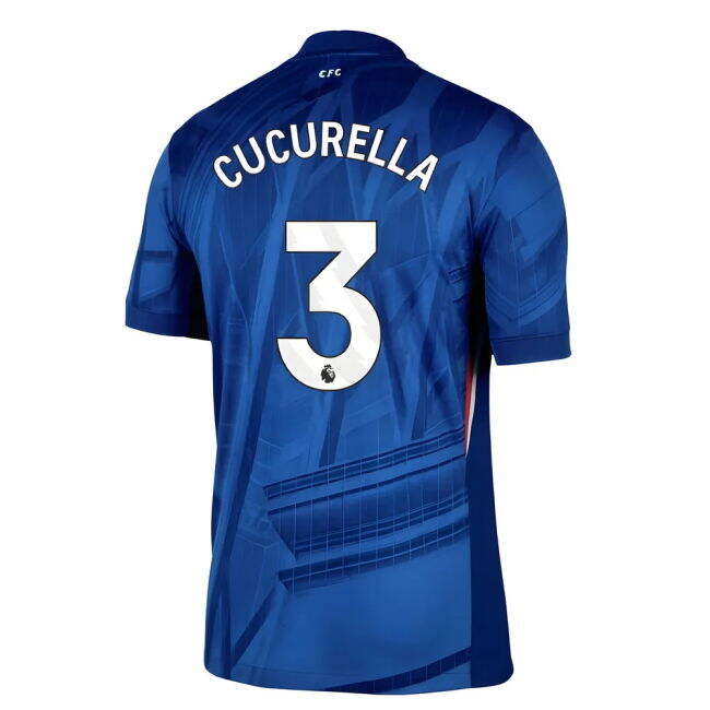 Chelsea Chelsea Home Shirt Cucurella #3 Authentic Design Faithful ...