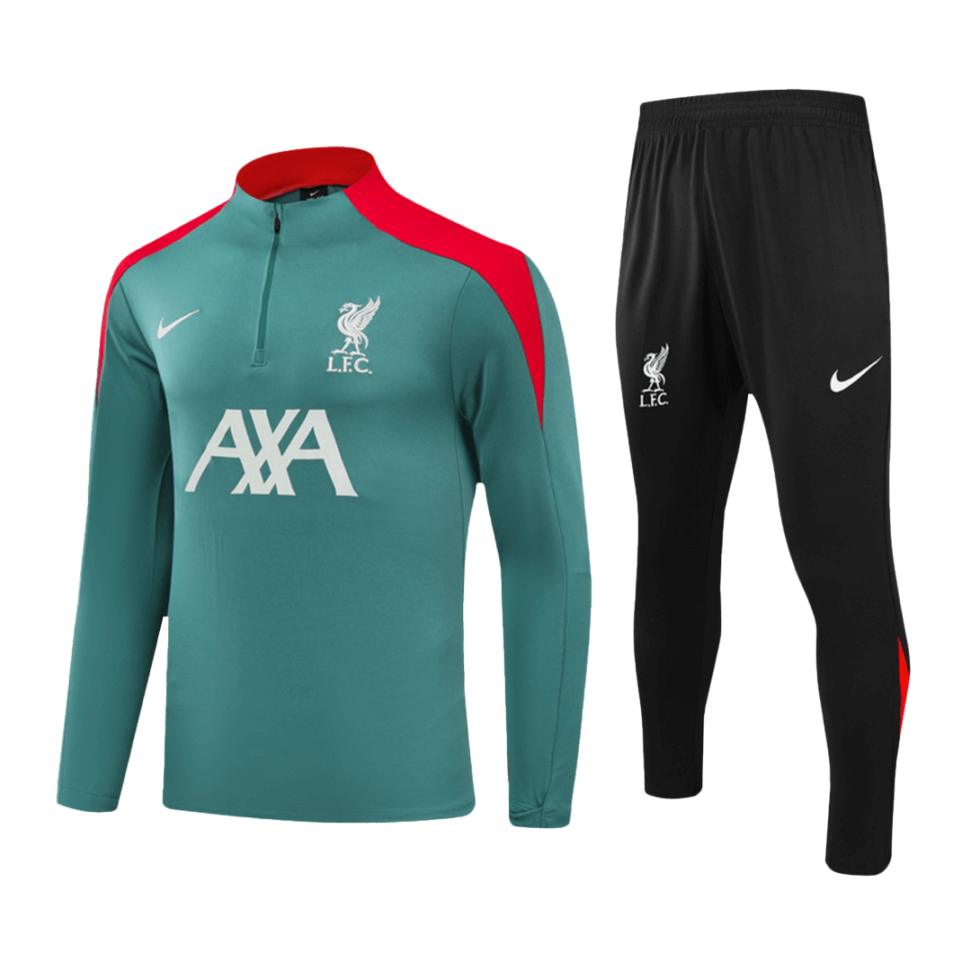 Kid's Liverpool Zipper Sweatshirt Kit(Top+Pants) 2024/25 Authentic Kit