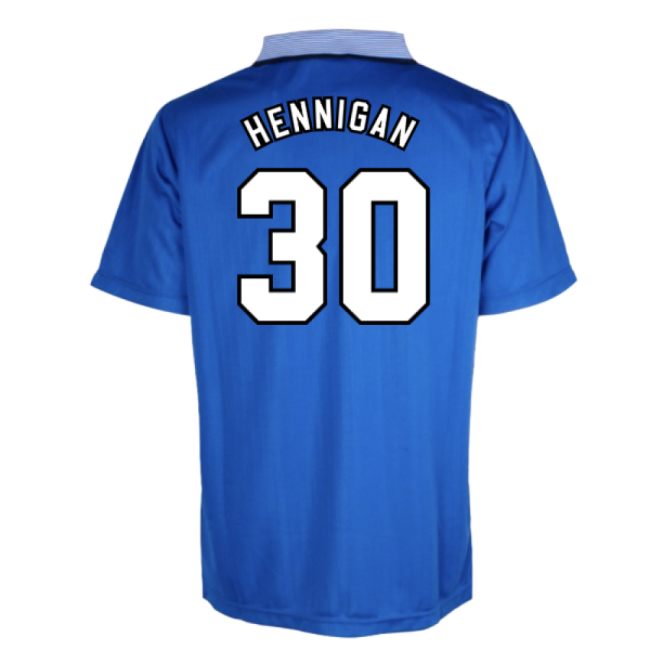 Official Everton 1996 Home Retro Shirt (Hennigan 30) Official Team Jersey