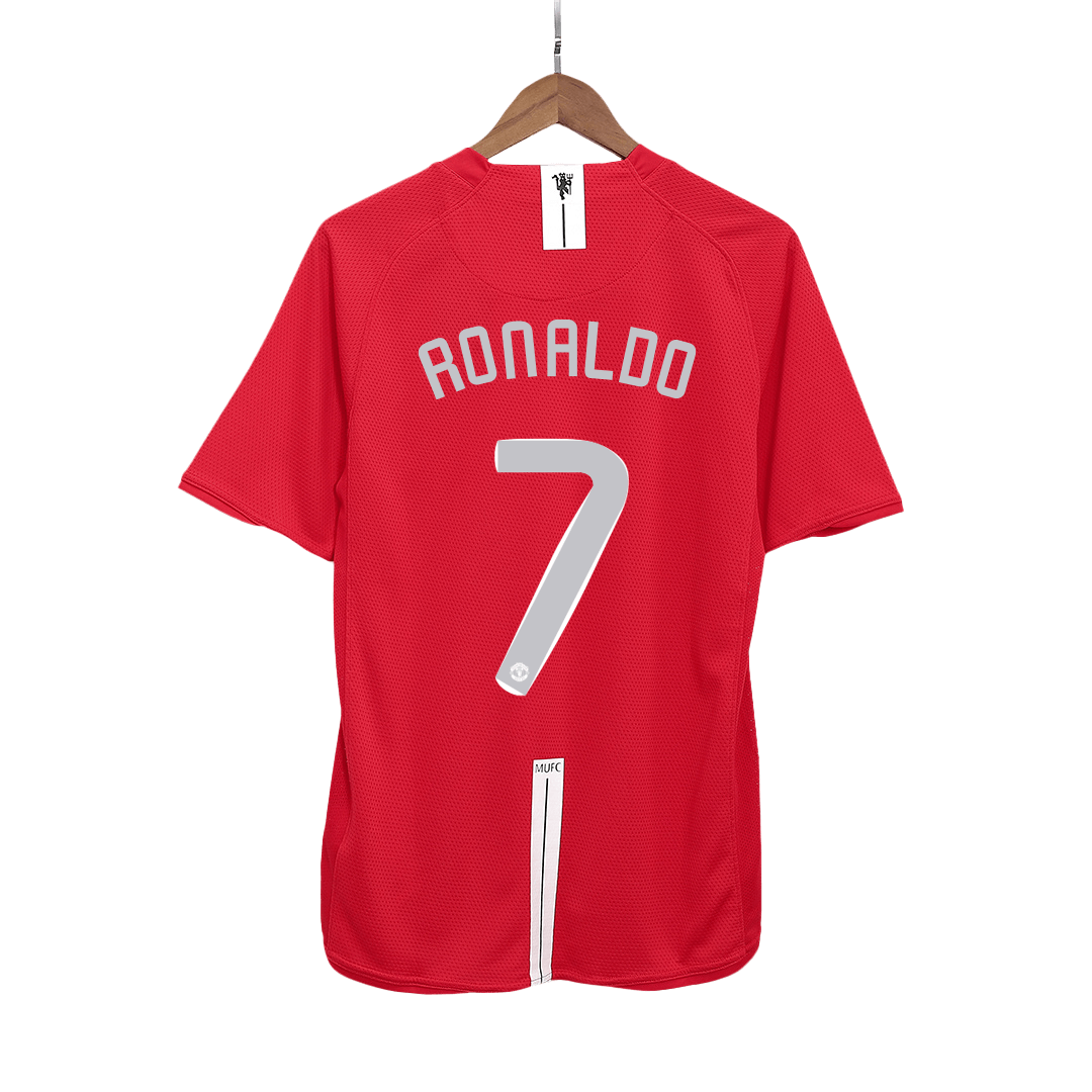 Vintage Soccer Jersey RONALDO #7 Manchester United Home 2007/08 - UCL Final