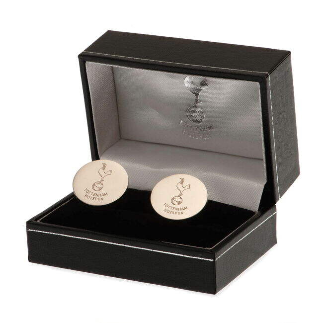 retro Tottenham Hotspur FC Stainless Steel Round Cufflinks