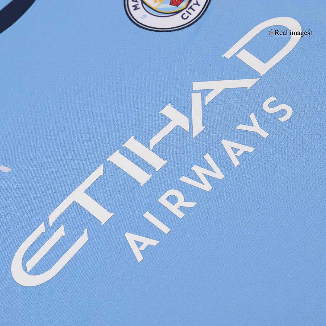 RODRIGO #16 Manchester City Home  Soccer Jersey 2024/25 Authentic Kit