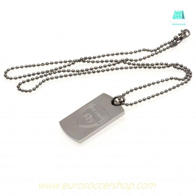 Arsenal FC Engraved Dog Tag & Chain