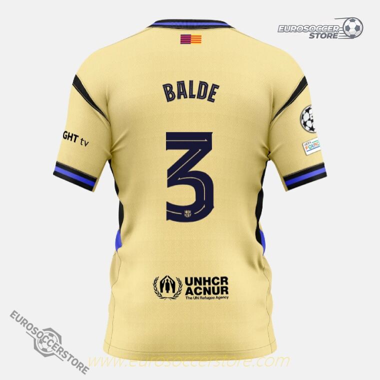 Barcelona 25-26 Away BALDE 3 Champions League Version Jersey