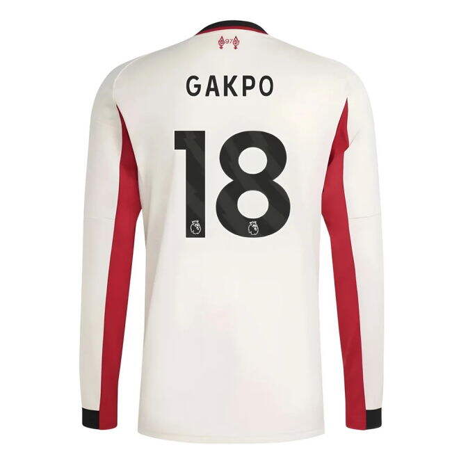 Anti-Odor 2025-2026 Liverpool Away Famous Vintage Jersey Gakpo 18#581