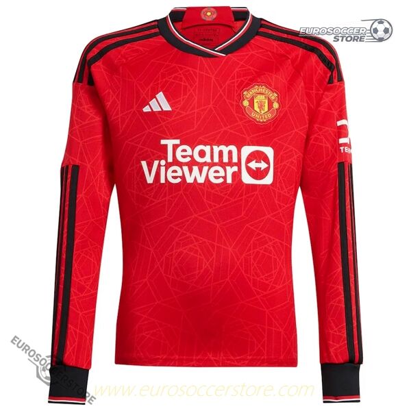 23-24 Season Manchester United Long Sleeve Home Jersey