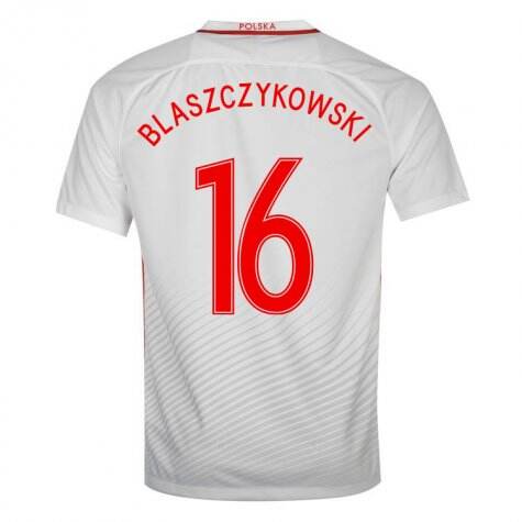 Poland Home 2016 Blaszczykowski 16 Soccer Jersey Shirt - Official