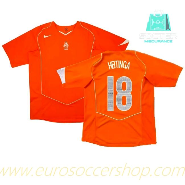 Holland Authentic Home Football Shirt (Heitinga 18)