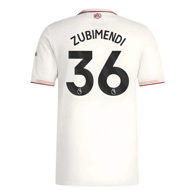 2025-20 Arsenal Third Football Kit Zubimendi Printing Men L S M