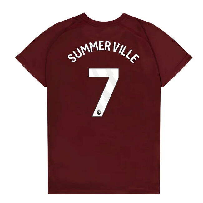 True Football West Ham United Poly T Shirt Claretblue Kids Summervi...