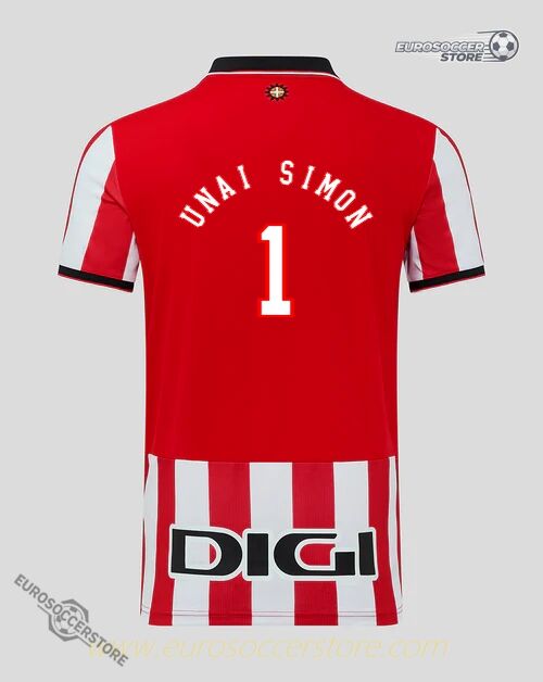 Athletic Club UNAI SIMON 1 Home Jersey for the 25-26 Season