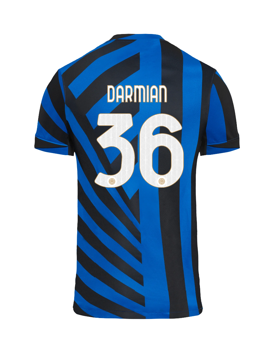 Inter Milan's 24-25 Home Jersey featuring DARMIAN with the number 36