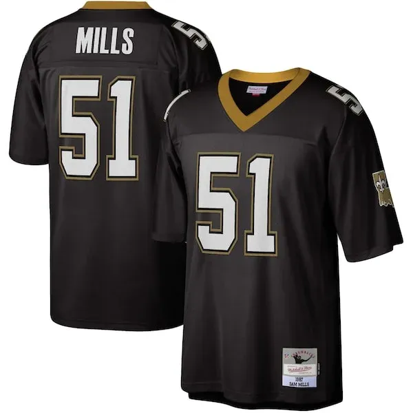 New Orleans Saints Replica NFL Jersey - Black | Elite Football Apparel
