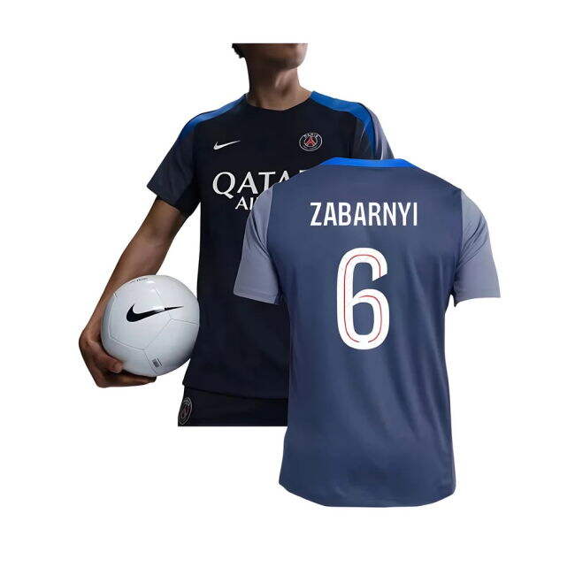 Genuine 2025-2026 PSG Ligue 1 Training Strip (Zabarnyi 6)