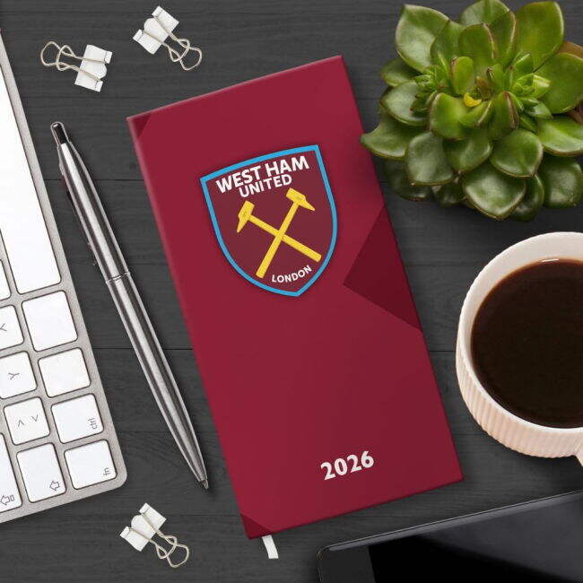 West Ham Soccer Club Fan Shirt - Adults Version (Diary 2026)