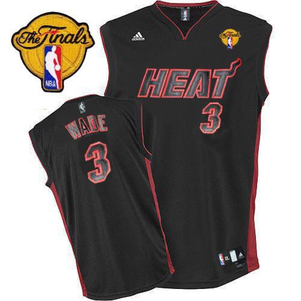 Contemporary Men's Miami Heat #3 Dwyane Red Basketball Jersey