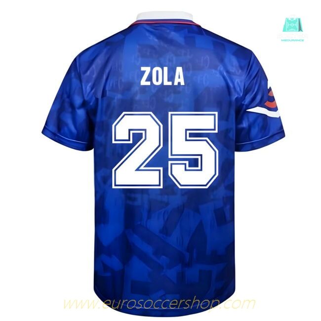 Score Draw Chelsea 1992 Retro Football Shirt (ZOLA 25)