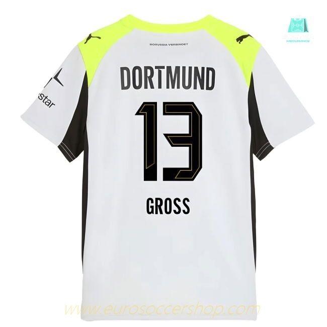 2025-2026 Borussia Dortmund Away Shirt (Kids) (Gross 13)