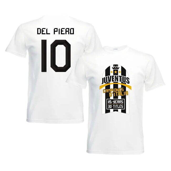 2012 Juventus Champions - Del Piero 10 T-Shirt - White (Adult