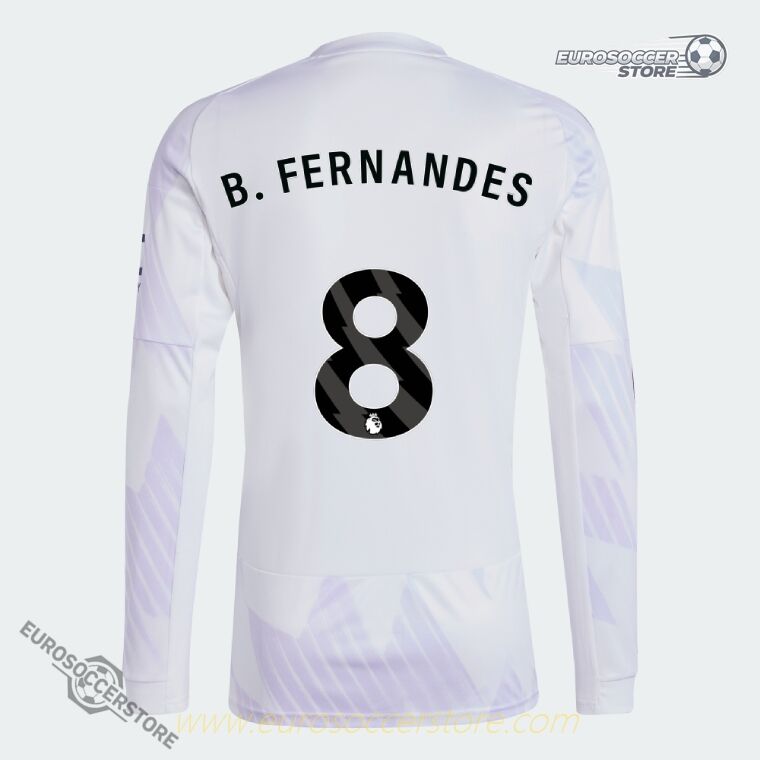Away Long Sleeve Jersey of Manchester United: B. FERNANDES 8, 25-26 Season