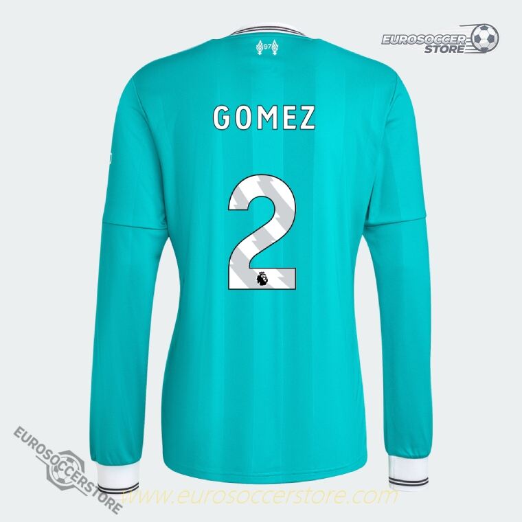 GOMEZ 2 Liverpool Third Long Sleeve Jersey 25-26