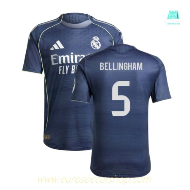 2025-2026 Real Madrid Authentic Away Shirt (Bellingham 5)