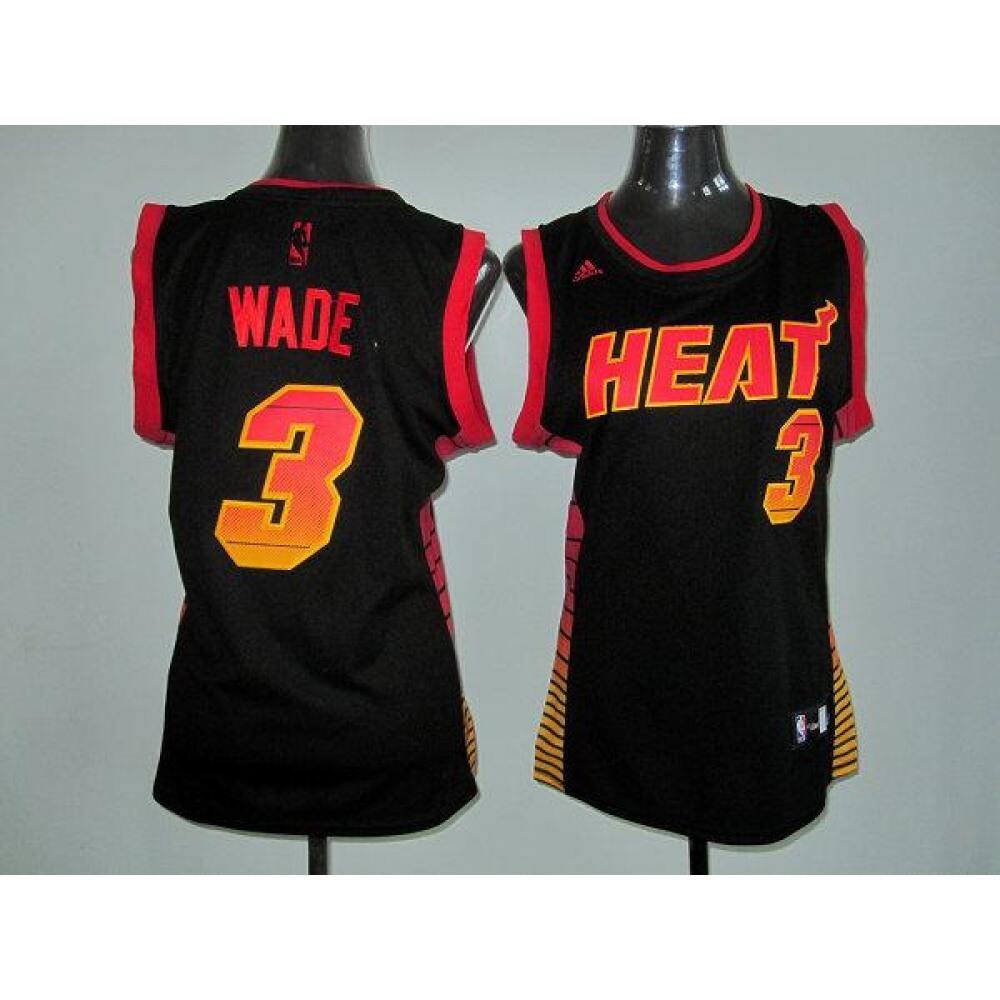 Professional Men's Miami Heat #3 Dwyane Black Basketball Jersey