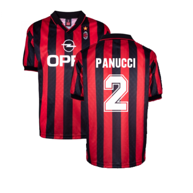 Luxury Ac Milan 1996 Home Retro Shirt (panucci 2) - Official Design