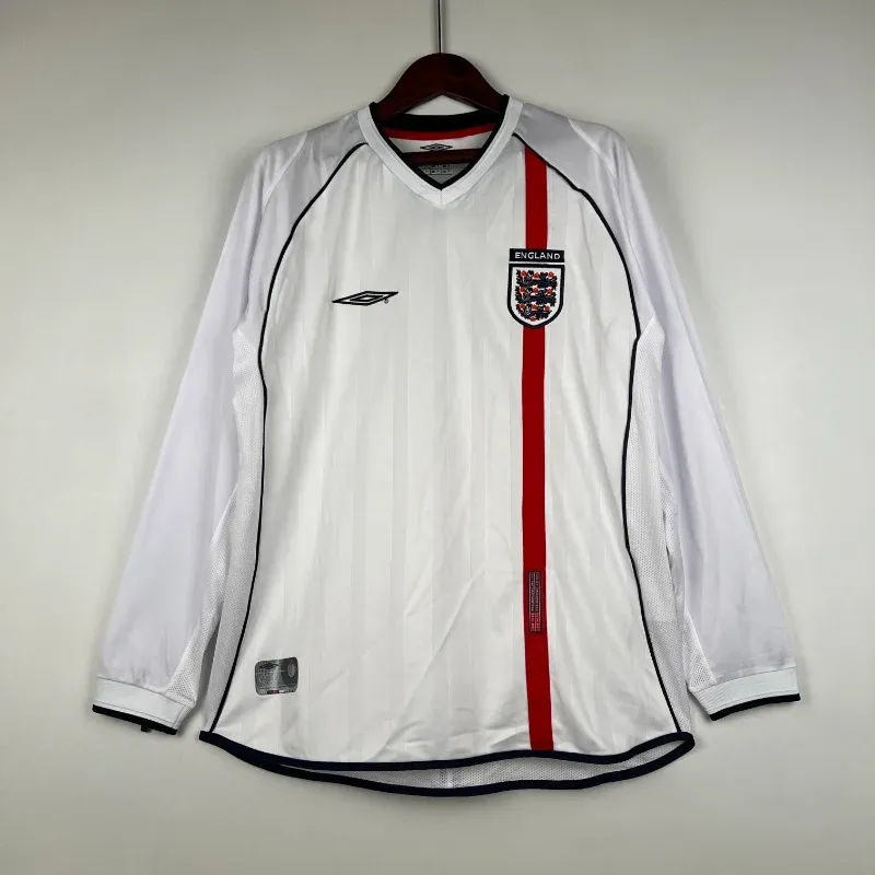 2002 England Long Sleeve Jersey retro kit