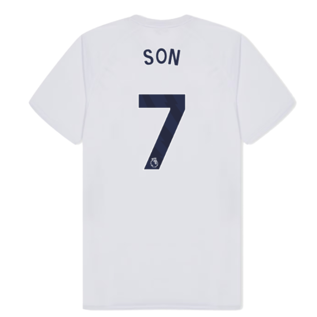 Spurs Official Tottenham Hotspur Poly T-shirt (White) (Son 7)