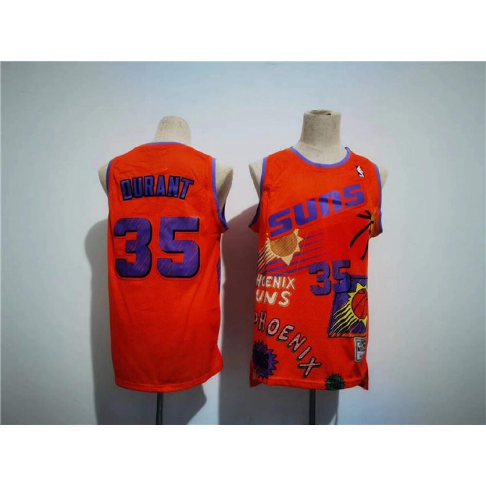 Top-Grade Men's Phoenix Suns #35 Kevin Orange Basketball Jersey