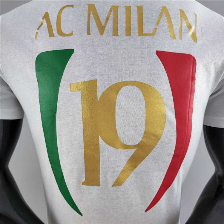 21-22 AC Milan Champion White T-Shirt - Official Replica 6707