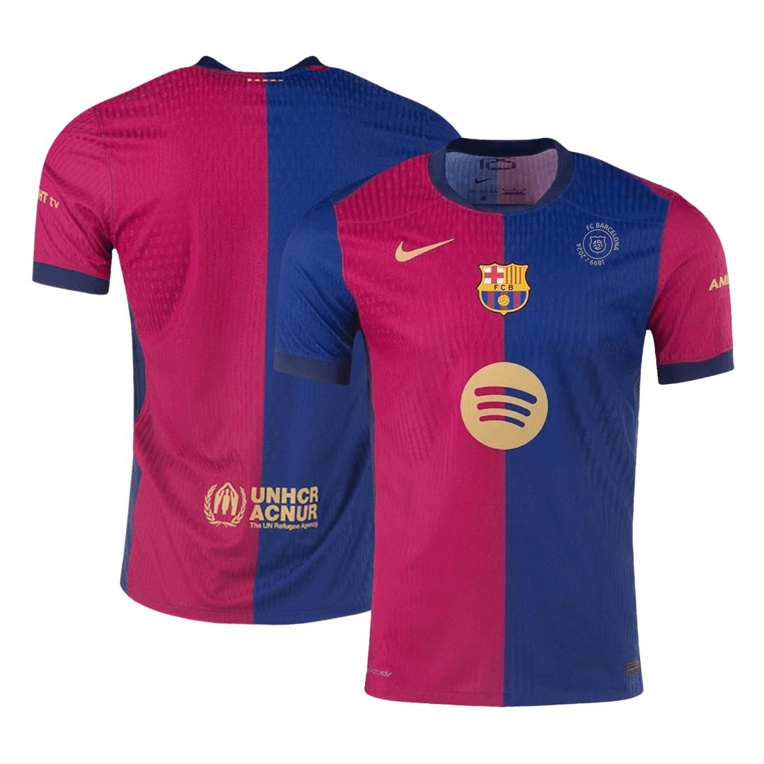 Player Version Barcelona Home Soccer Jersey 2024/25 - 125th Anniversar