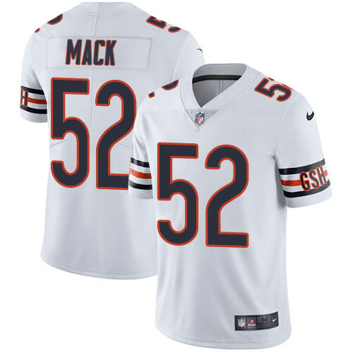 Chicago #52 Khalil Mack White None NFL Limited Jersey elite