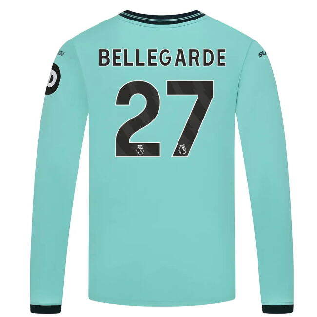 2025-2026 Wolves Long Sleeve Away Shirt (Kids) (Bellegarde 27)