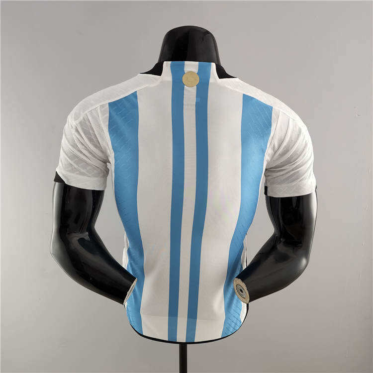 Professional Grade Argentina World Cup 2022 Home White Soccer Jersey