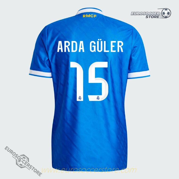 ARDA GÜLER's Real Madrid Third Jersey 15 for the 25-26 Season (Player Version)