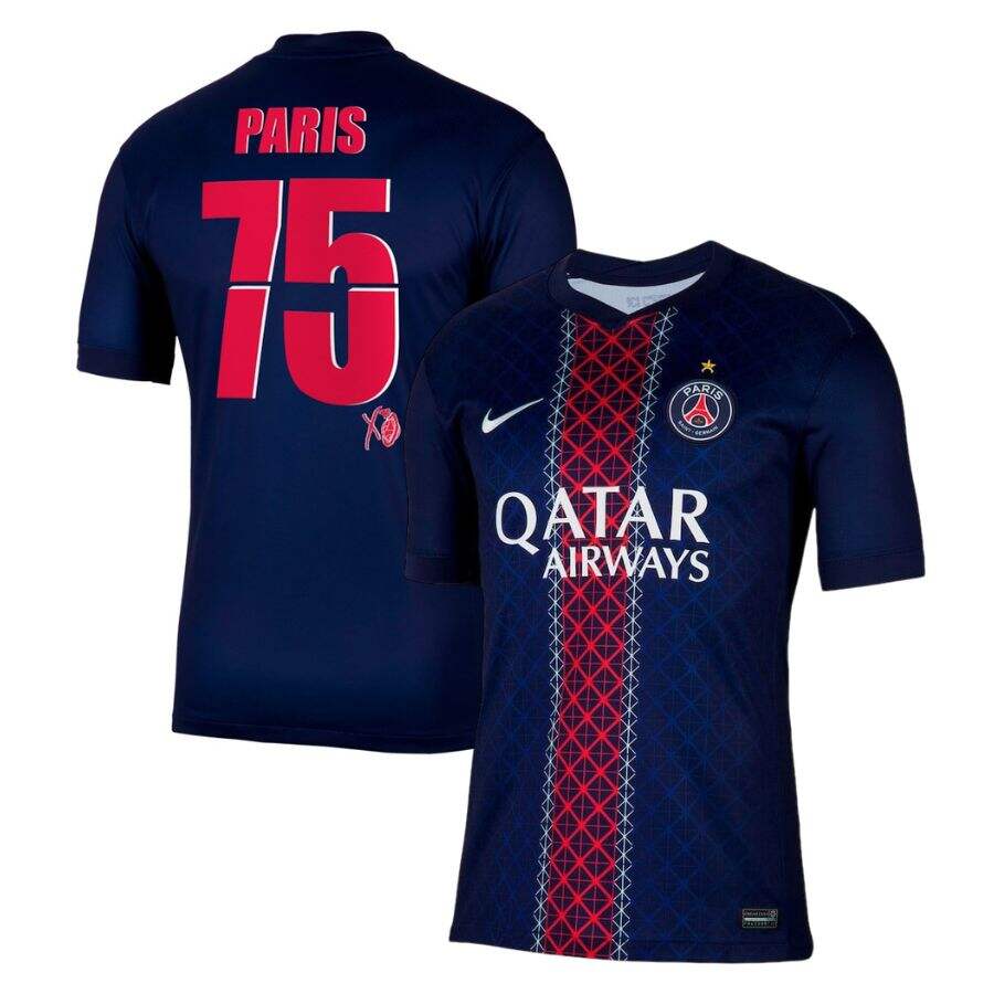PSG Player Version 2025-2026 Season Collector x XO 75 Paris Children Football Jersey