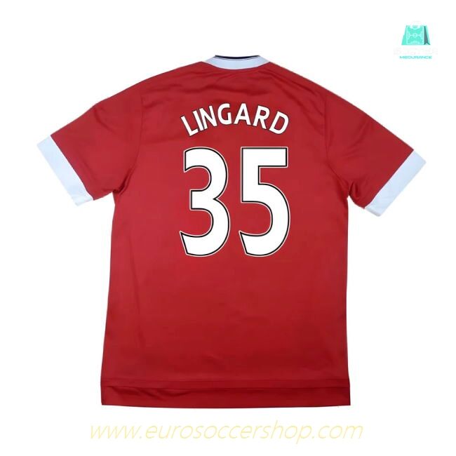Manchester United 2015-16 Home Shirt (Mint) (Lingard 35)
