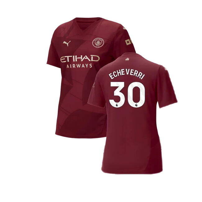 Womens Echeverri 30 Man City Football Club Contemporary Third Team Kit