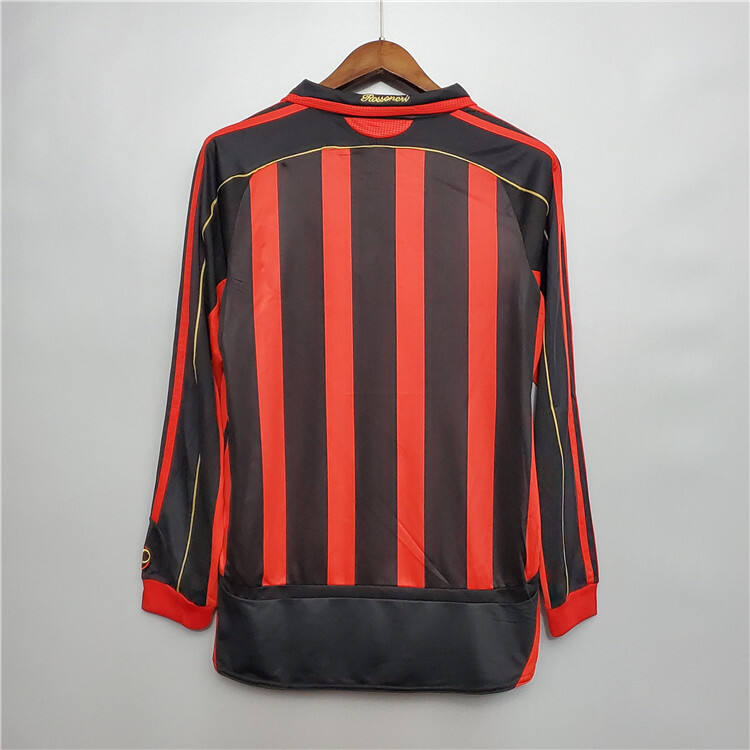 AC Milan 0607 Retro Champion League Long Sleeve Shirt - Official