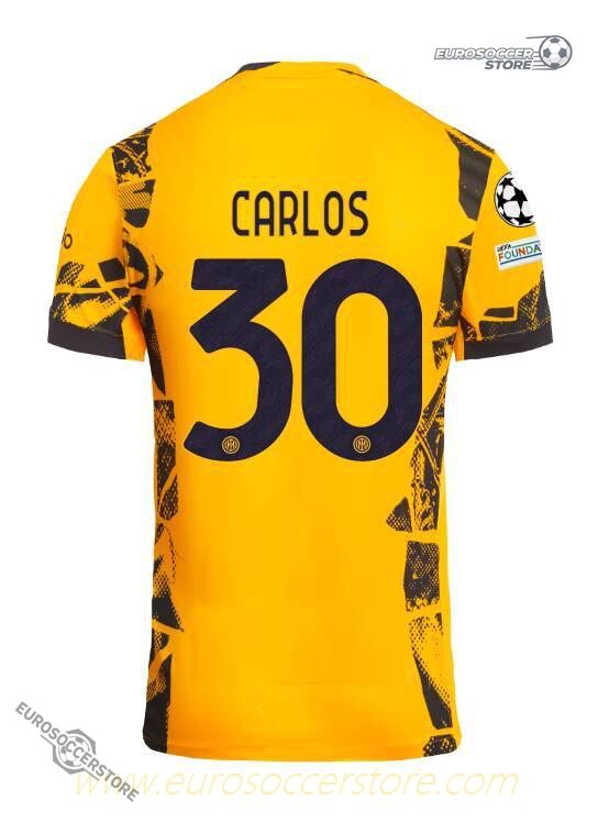 Carlos' 30 Jersey for Inter Milan in the 24-25 Champions League Final