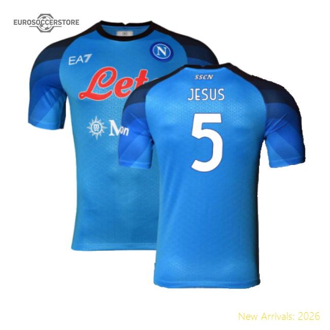 Napoli Jesus Elite Home Jersey Calcio Italiano Adidas Climacool